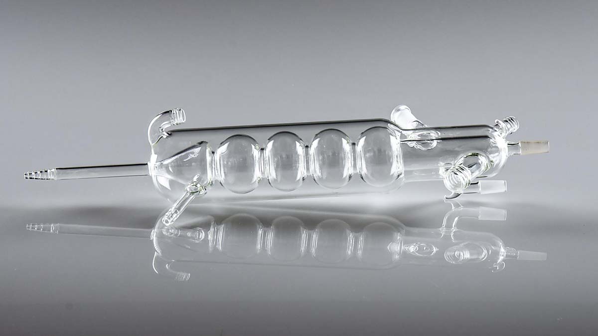 Photo of bespoke glassware made by Terri Adams, Departmental Glassblower