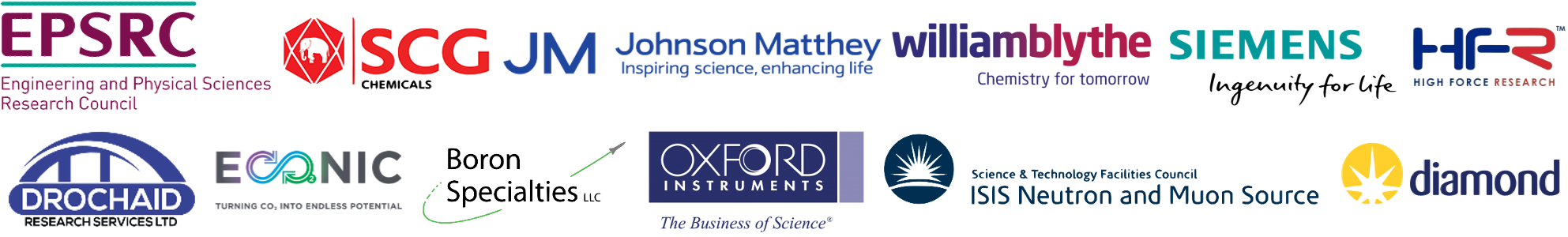 oxford epsrc cdt partner logos