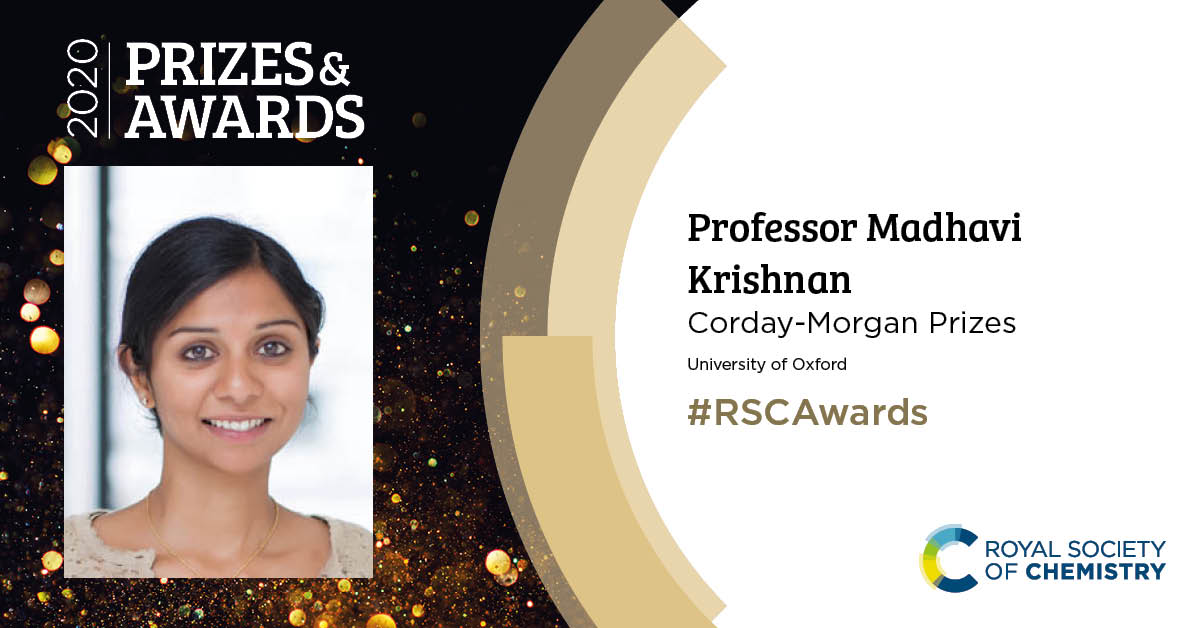 RSC 2020 Awards Professor Madhavi Krishnan 