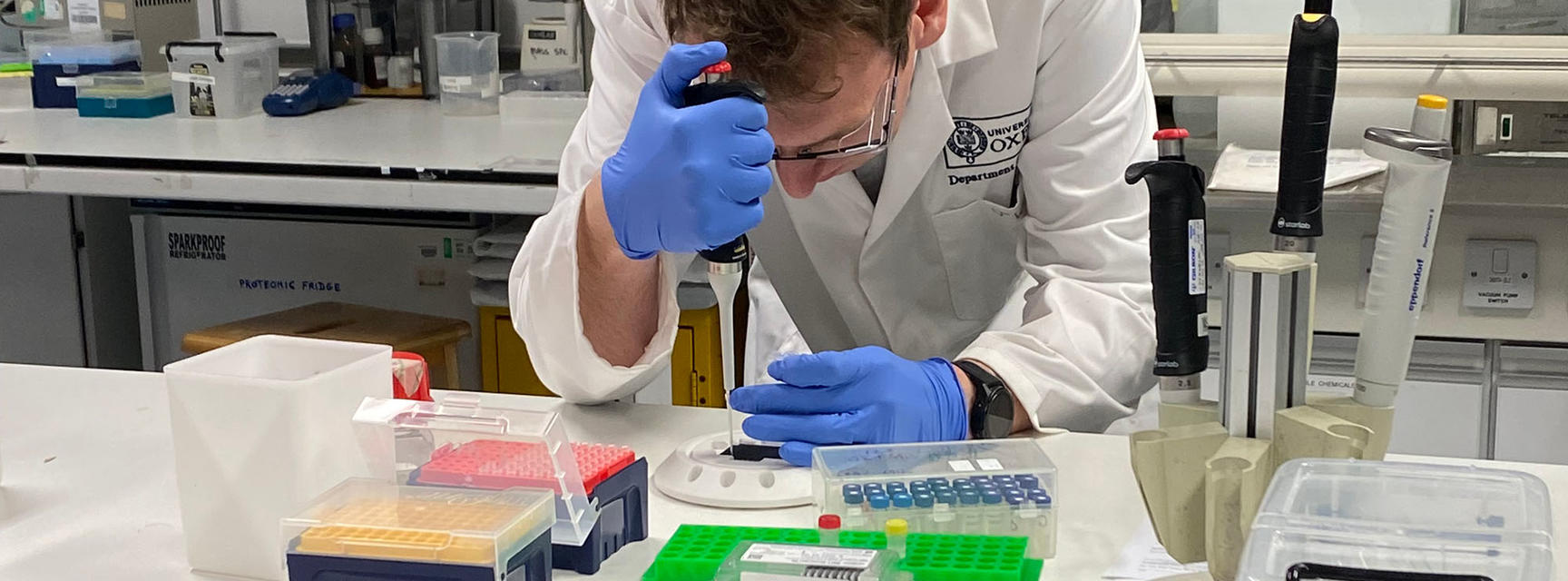 dr john walsby tickle pipetting onto a maldi target plate for web
