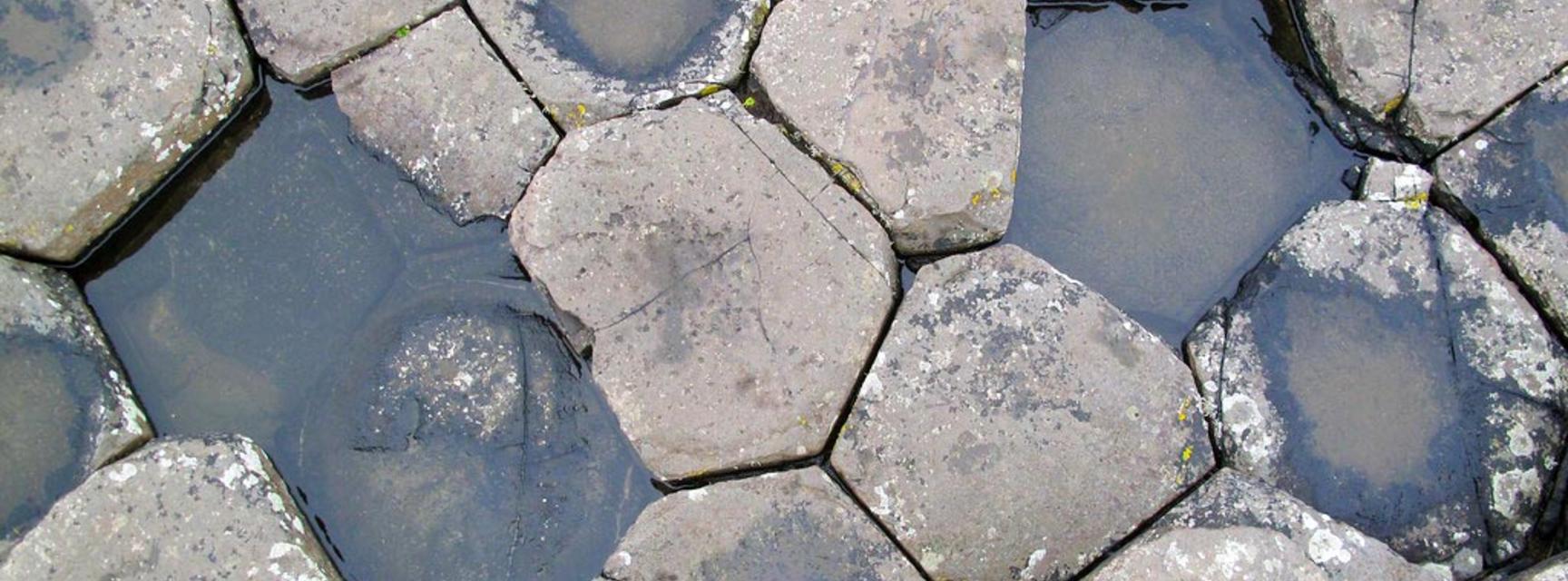 Basalt hexagons at the Giants Causeway