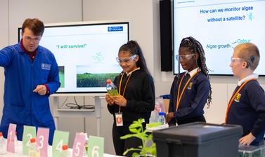 School pupils taking part in the I Will Survive activity at the University of Oxford