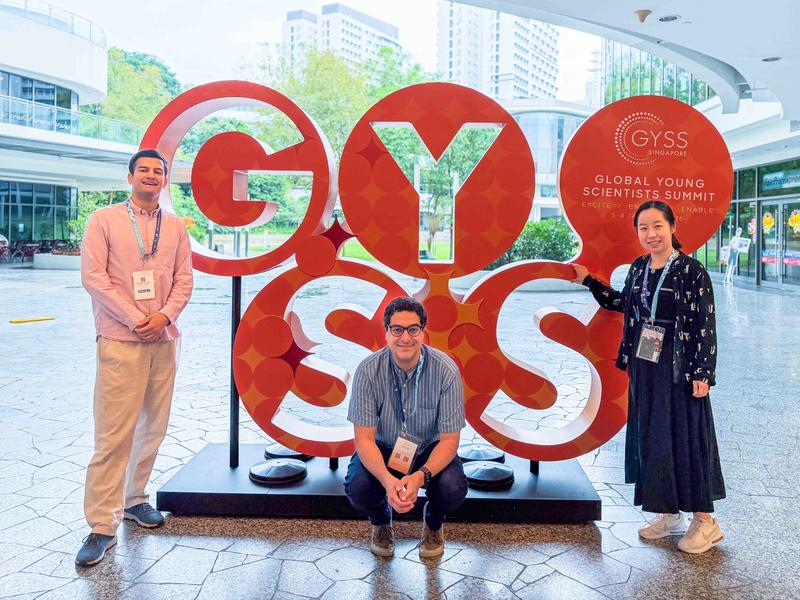 GYSS 2026 participants from Oxford: Raman van Wee, Benjamin Ramtoula, and Chenying Liu. 