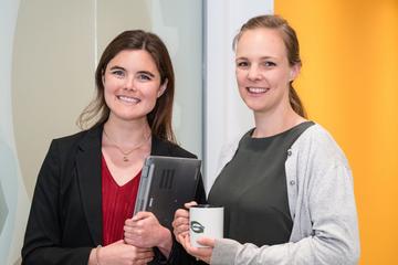 Dr Sarah Cleary and Dr Holly Reeve, CSO and CEO of HydRegen