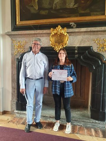 Poster prize for Penny Hyde Department of Chemistry