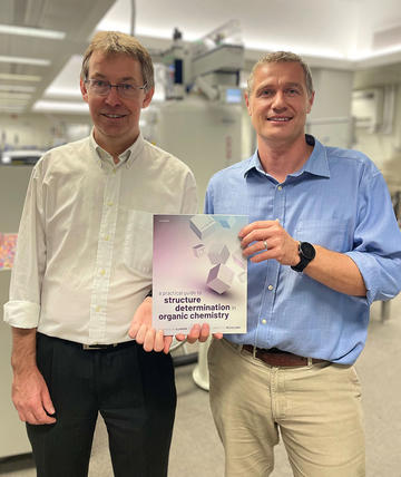 tim claridge and james mccullagh with book