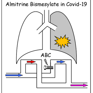 Diagram of almitrine study