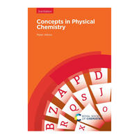 Concepts in Physical Chemistry cover: an orange background with red letters of the alphabet arranged in the bottom right.